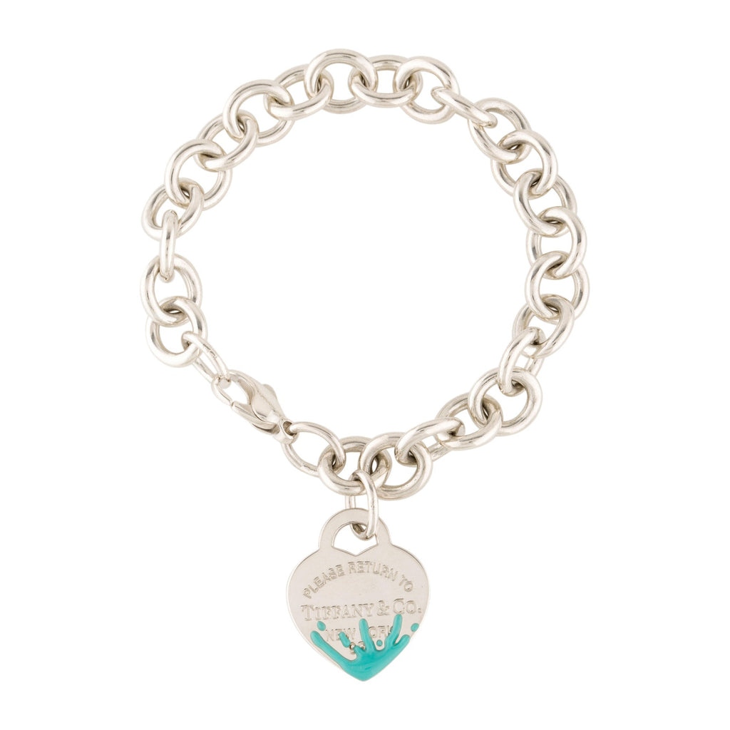 Tiffany Heart Tag Bracelet - 18K White Gold