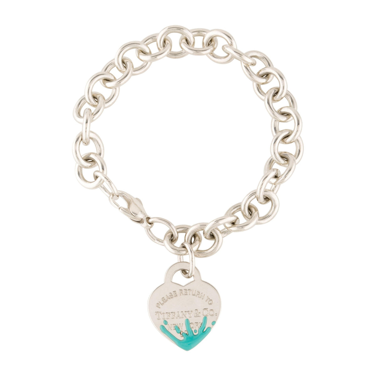 Tiffany Heart Tag Bracelet - 18K White Gold
