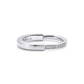 Tiffany Lock Moissanite Ring - 18K White Gold