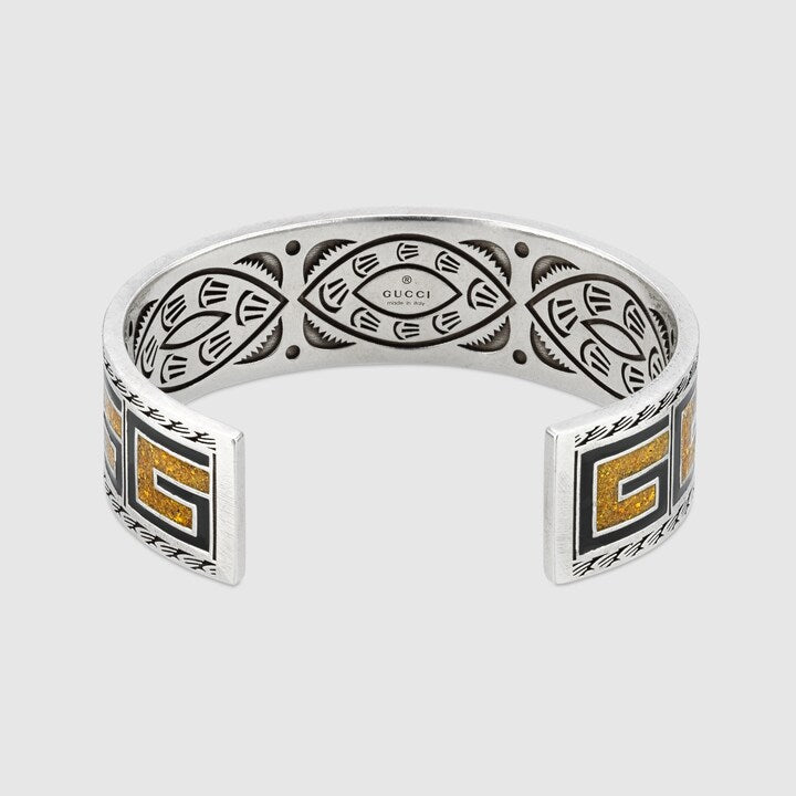 Gucci Double G Cube Yellow Wide Bracelet