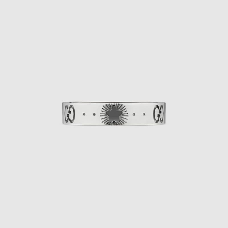 Gucci Double G Ring - 18K White Gold