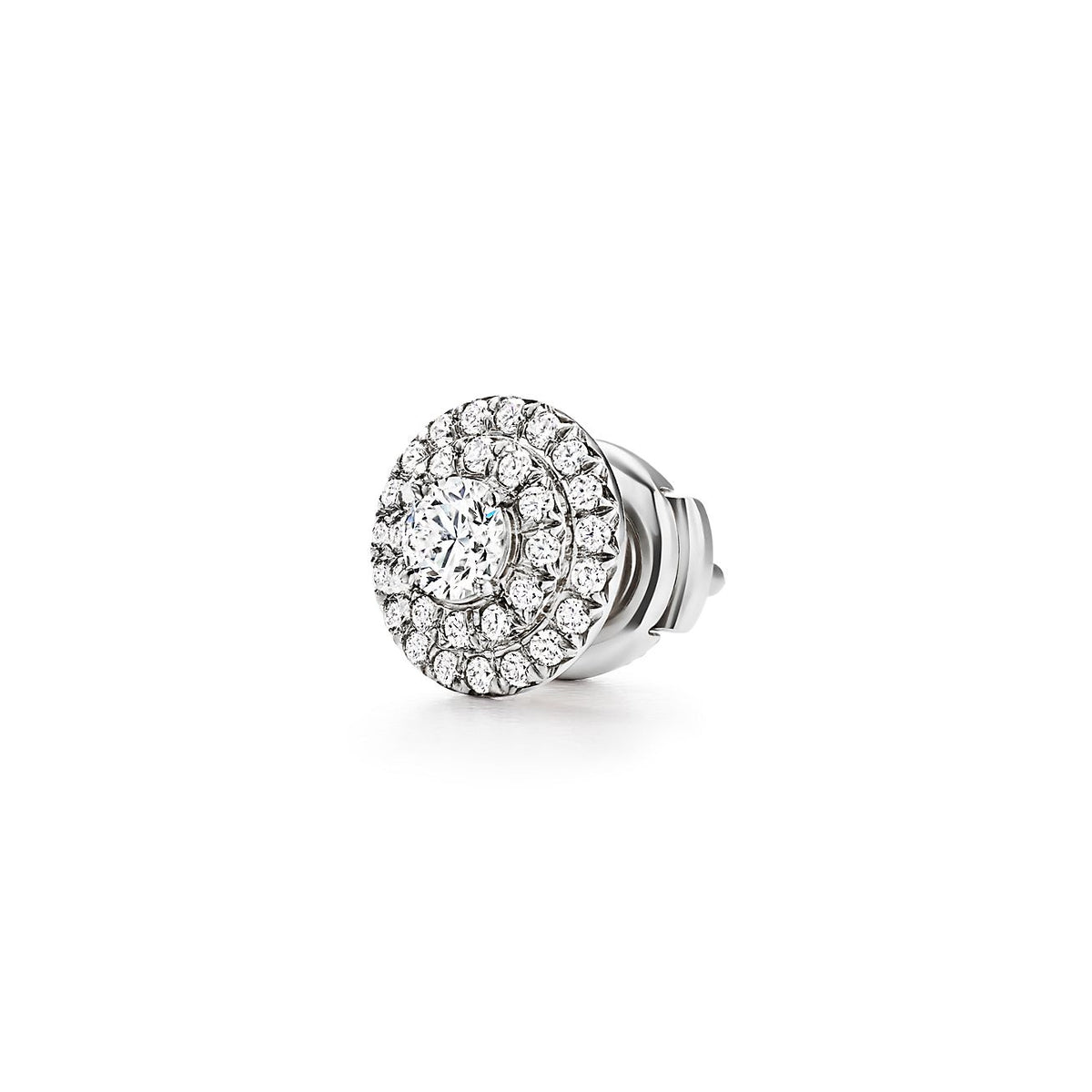 Tiffany Soleste Moissanite Earrings - 18K White Gold
