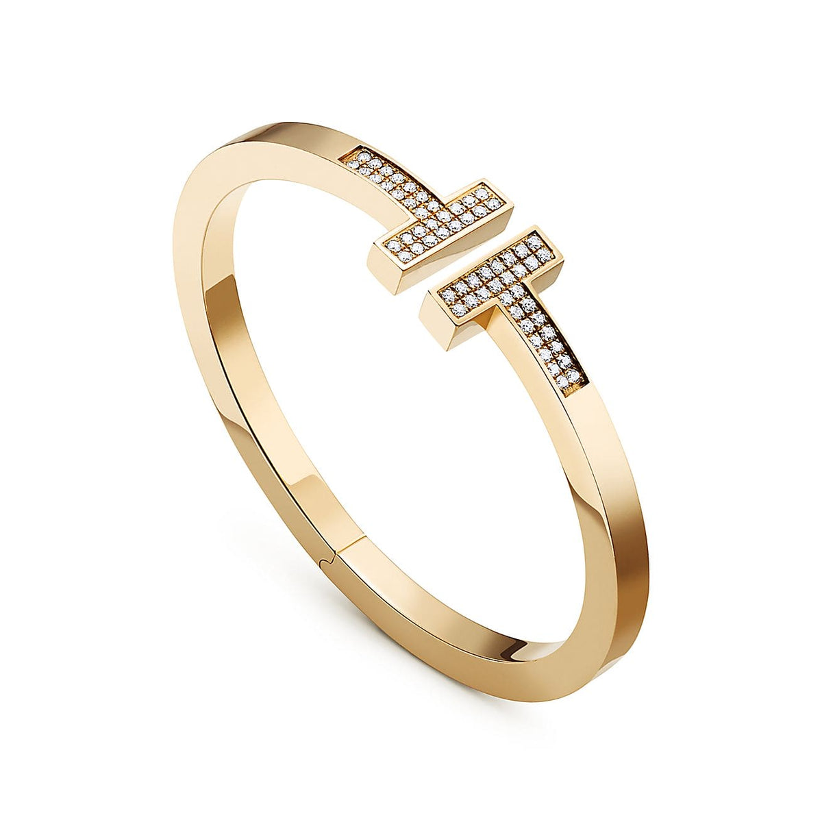 Tiffany Moissanite Square Bracelet - 18K Yellow Gold