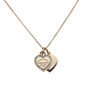Tiffany Red Double Heart Diamond Necklace