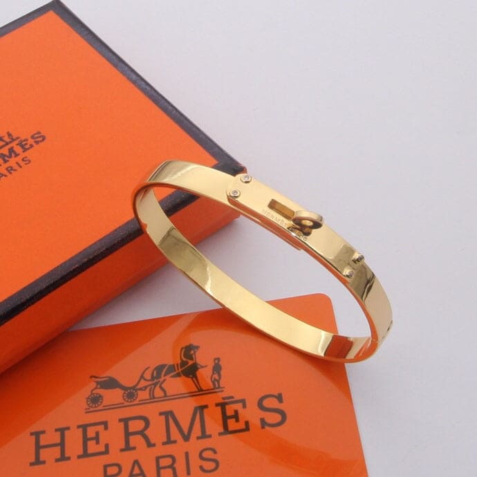 Hermes Kelly Bracelet - 18K Yellow Gold