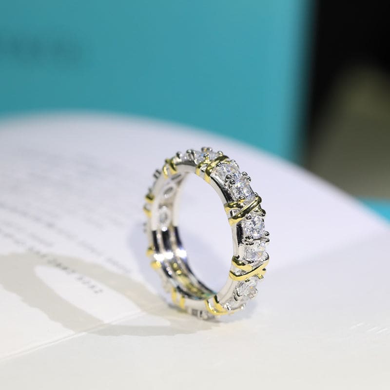 Tiffany Schlumberger Eighteen Stone Ring - 18K Yellow Gold