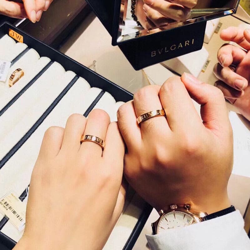 Bvlgari Diamond Ring - 18K Yellow Gold