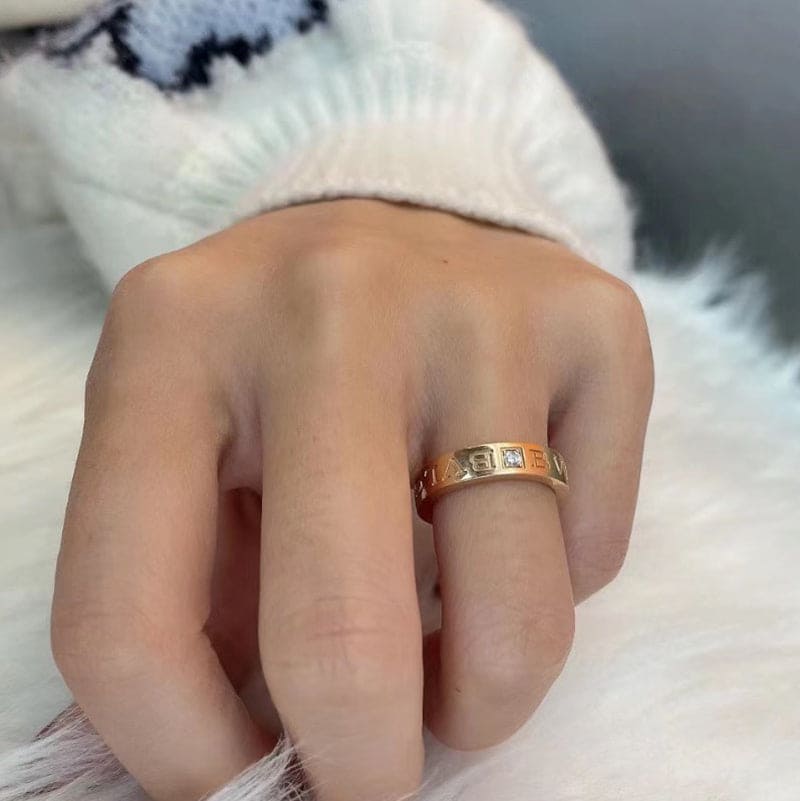 Bvlgari Diamond Ring - 18K White Gold