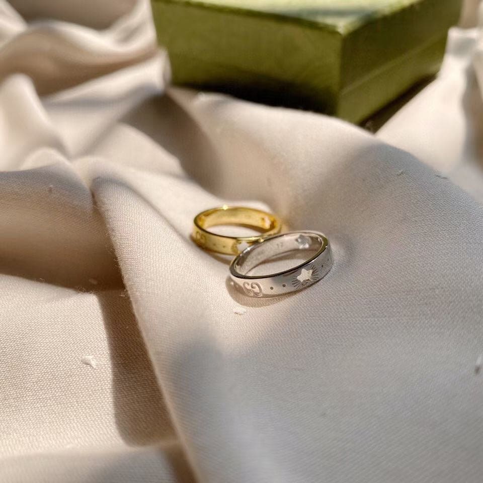 Gucci Double G Ring - 18K White Gold