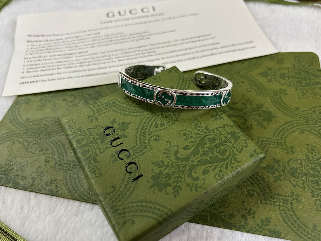 Gucci Double G Interlocking G Bangle Bracelet