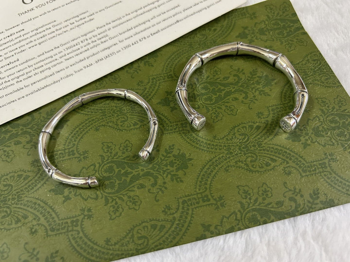 Gucci Double G Bamboo Bangle Bracelet