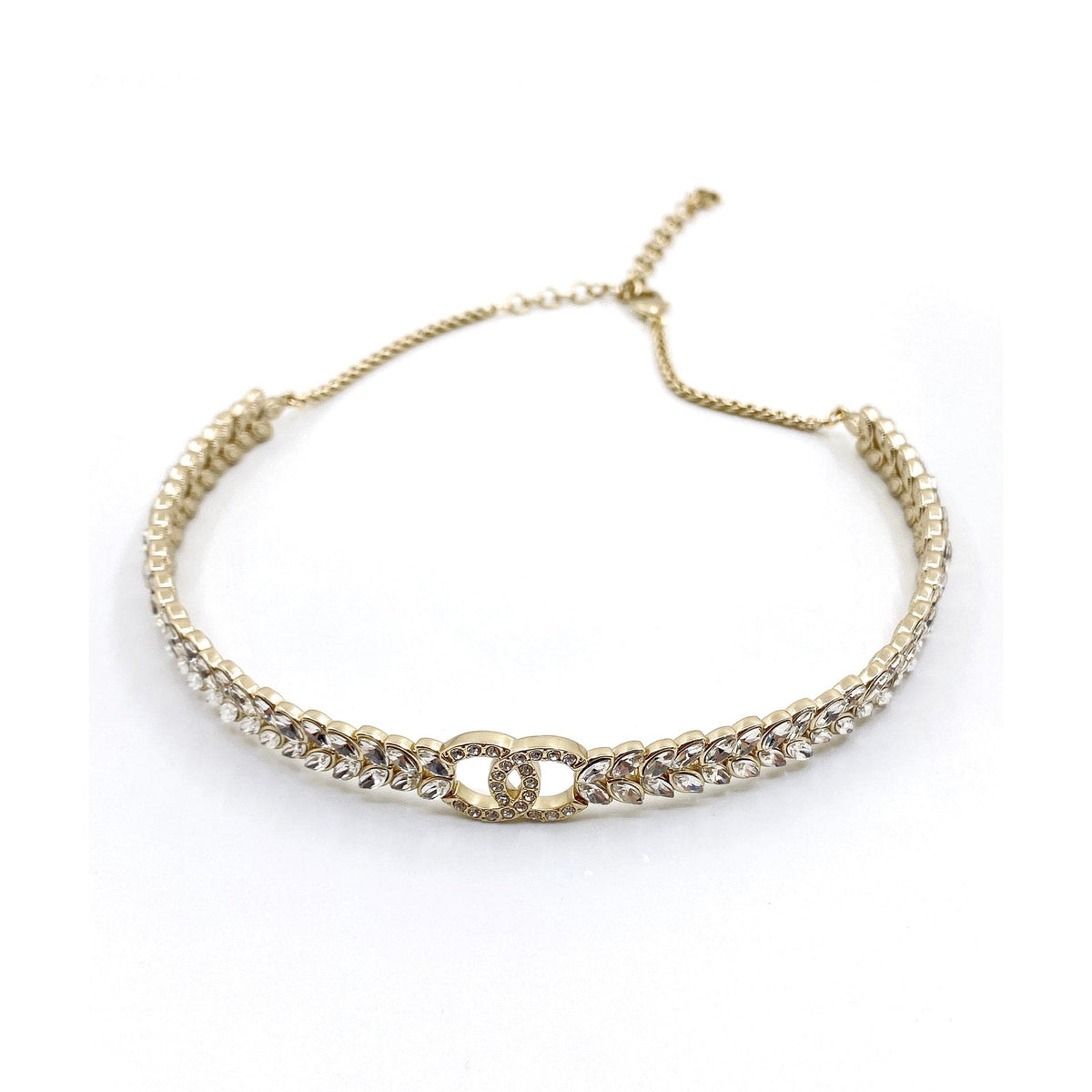 Chanel Chain Choker Diamond Necklace