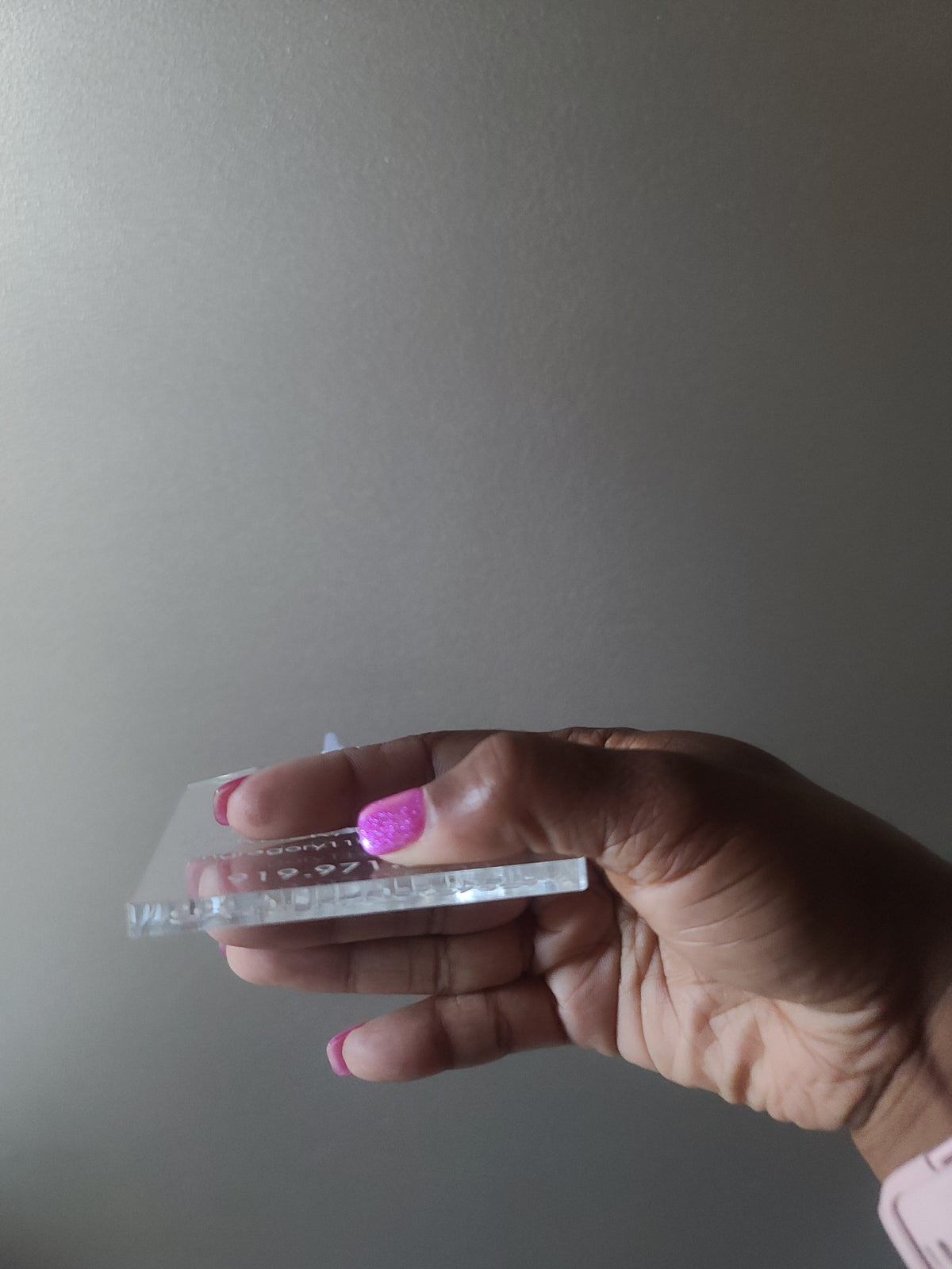 Personalized Clear Acrylic Luggage Tag