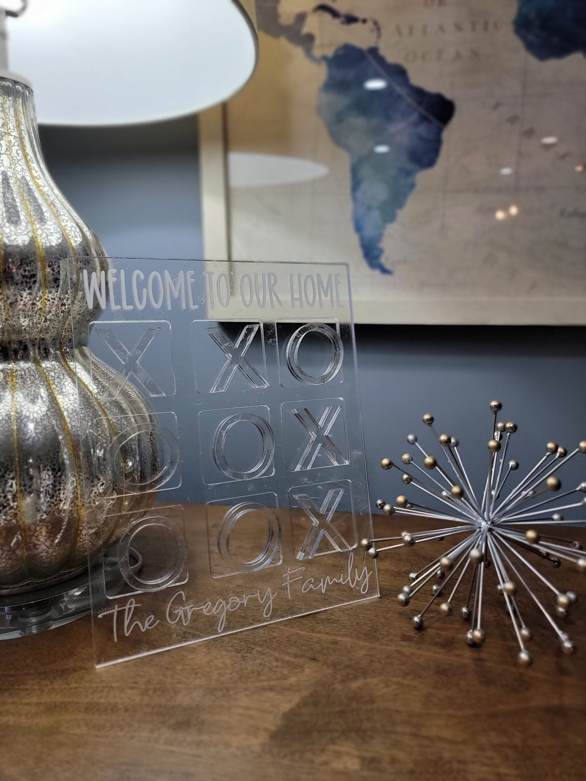 Personalized Acrylic Family Tic-Tac-Toe Set