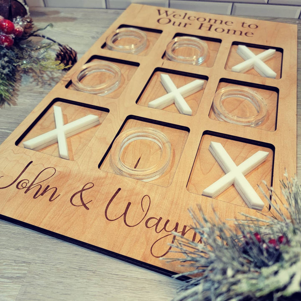 Personalized Acrylic Family Tic-Tac-Toe Set