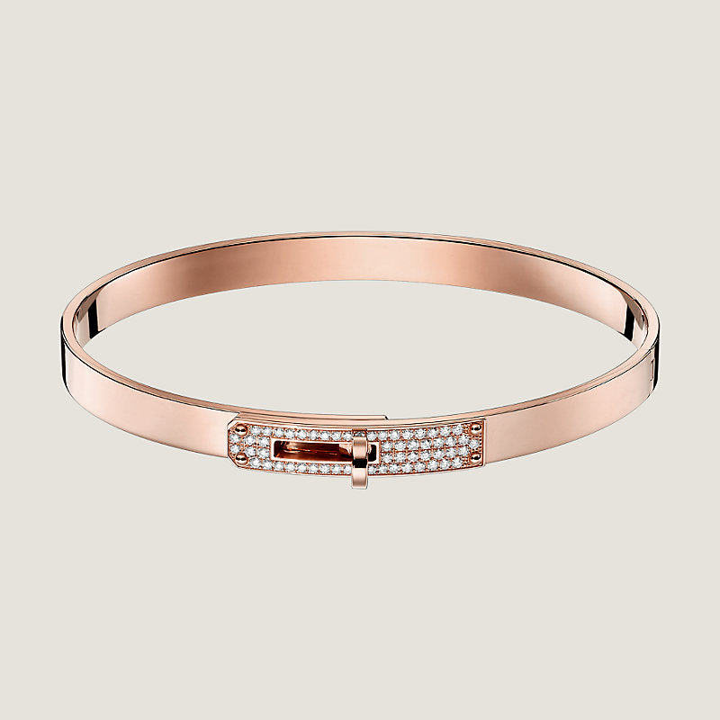 Hermes Kelly Small Model Diamond Bracelet