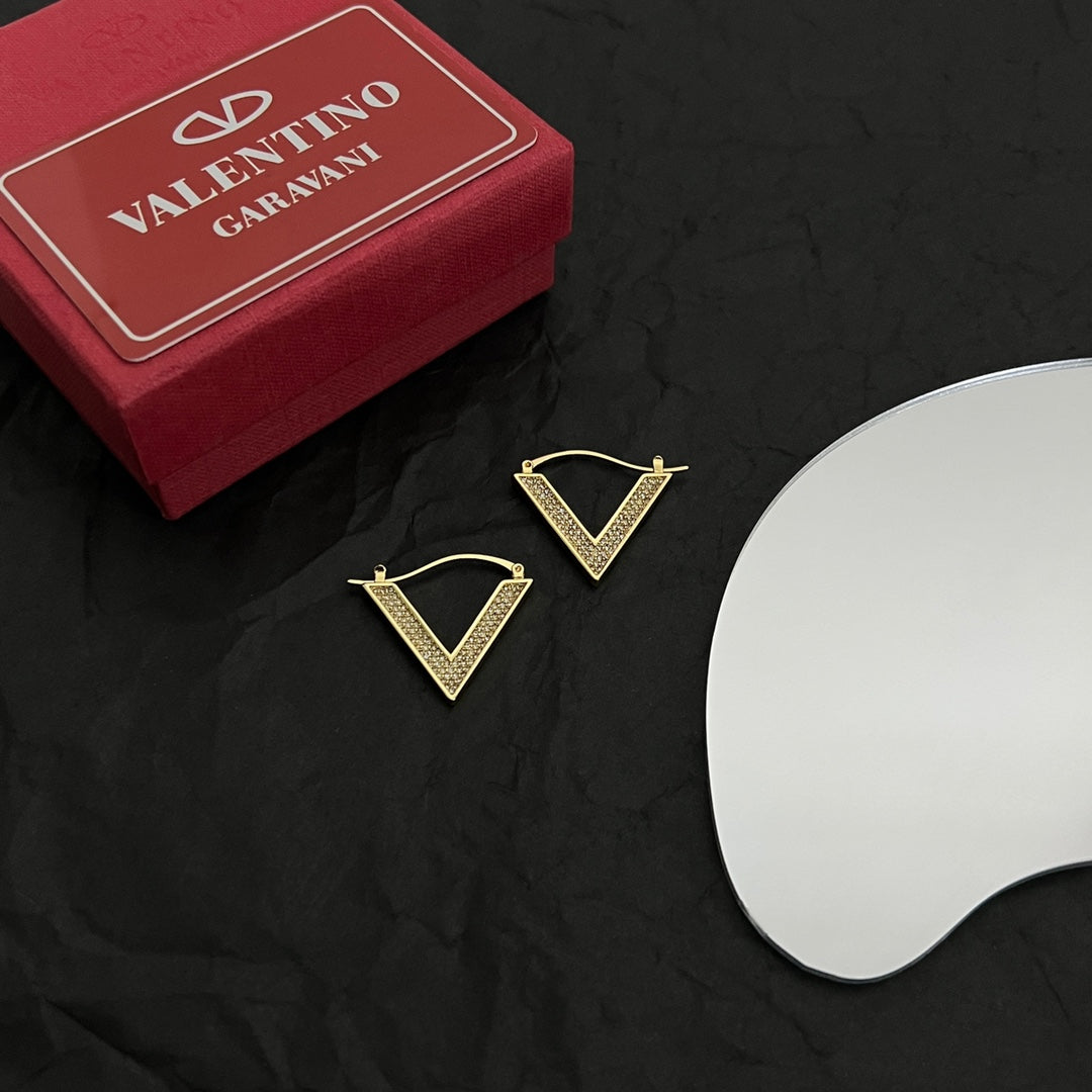 Valentino Diamond Earrings - 18K Yellow Gold