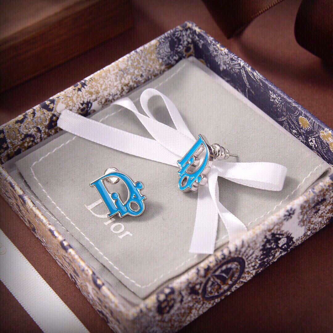 Dior Blue Earrings