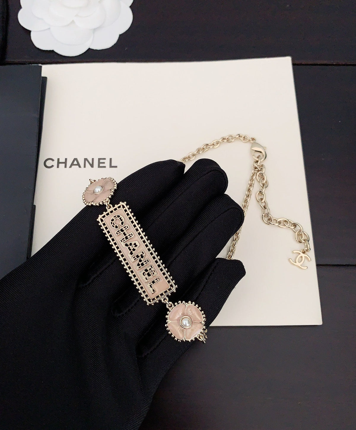 Chanel Resin Diamond Necklace