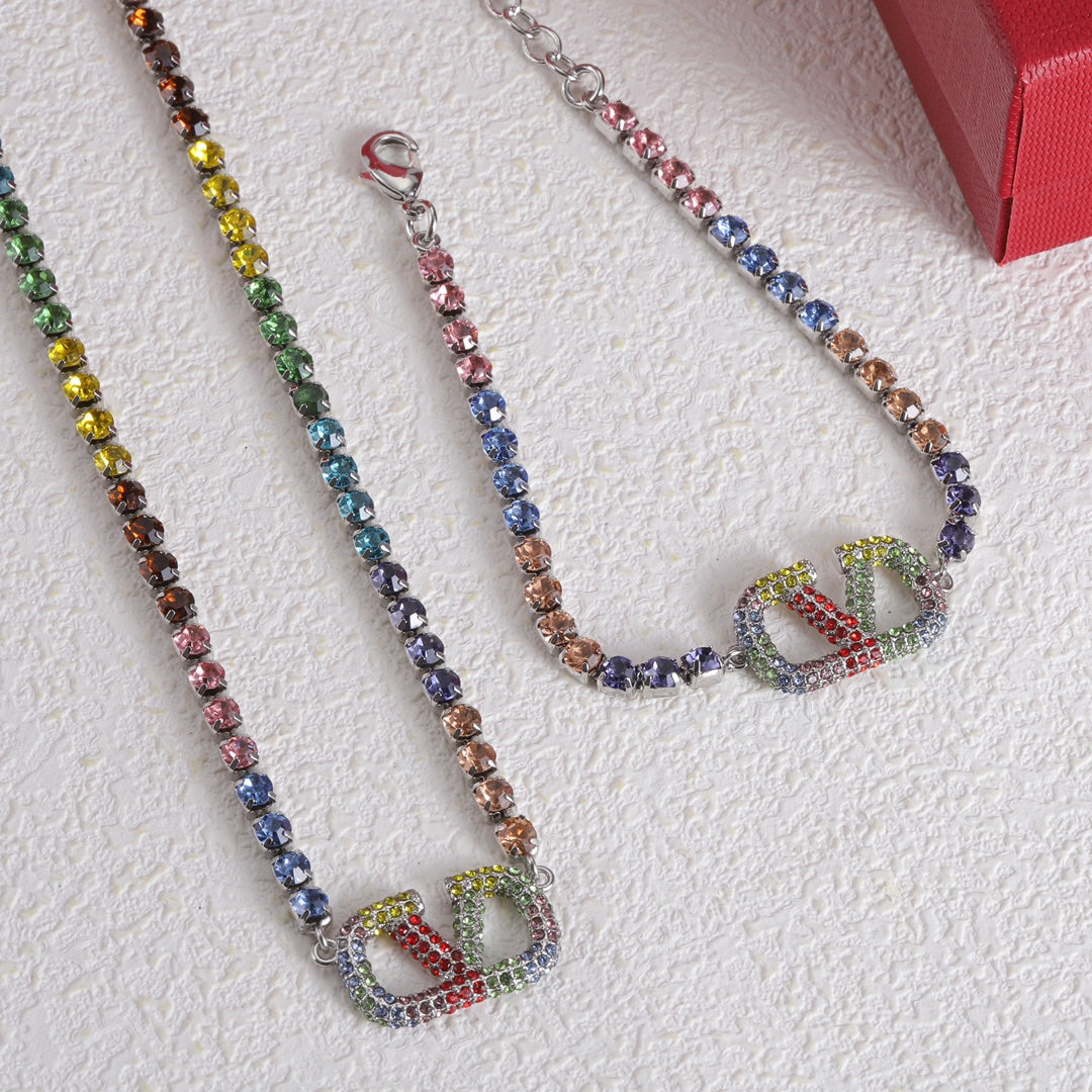 Valentino Multi-Color Crystal Necklace