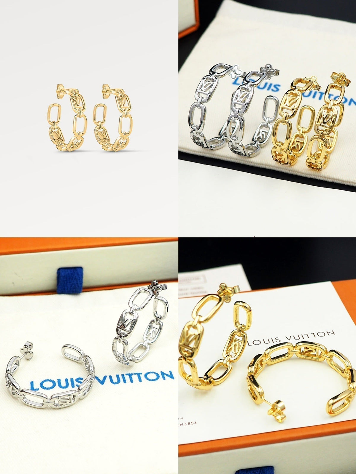 Louis Vuitton My Chain Earrings - 18K Gold