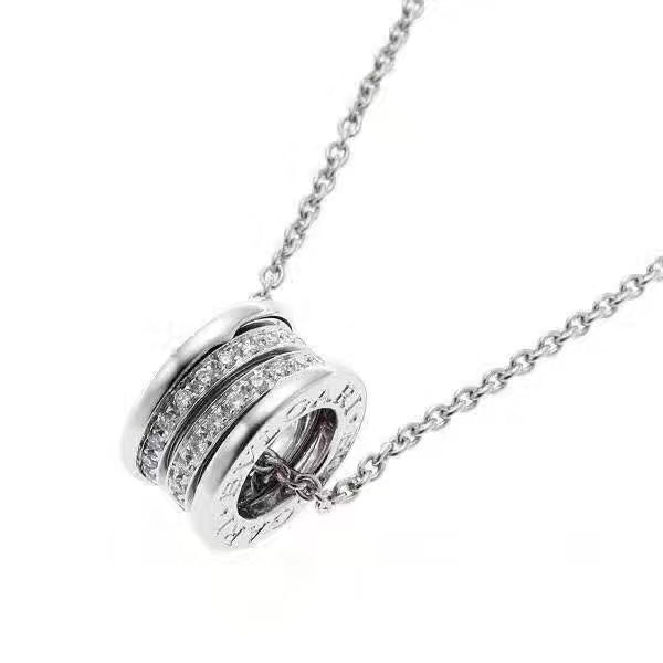 B.zero1 Demi-Pave Diamond Necklace - 18K Gold