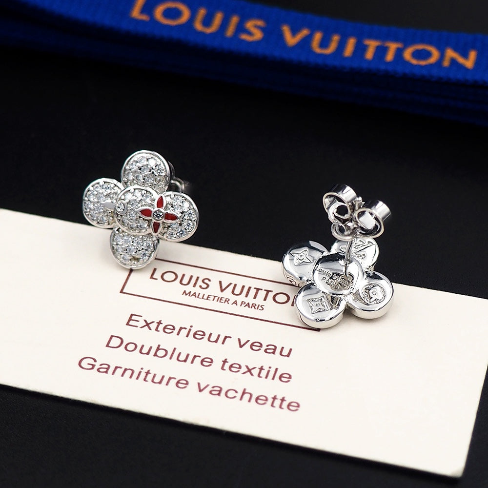 Louis Vuitton Vivienne Diamond Earrings - 18K Gold
