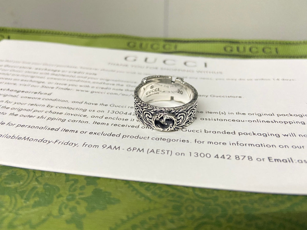 Gucci Double G Garden Gatto Ring