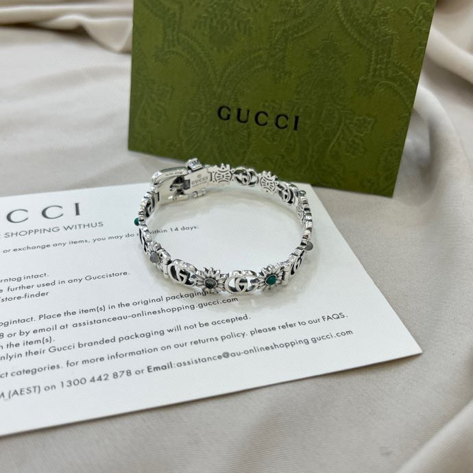 Gucci Double G Flowers Bracelet
