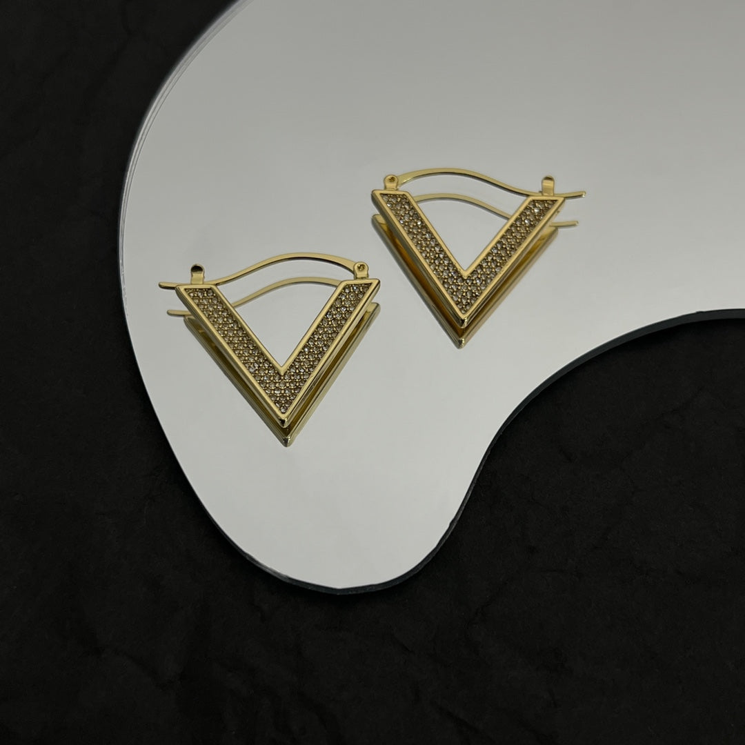 Valentino Diamond Earrings - 18K Yellow Gold