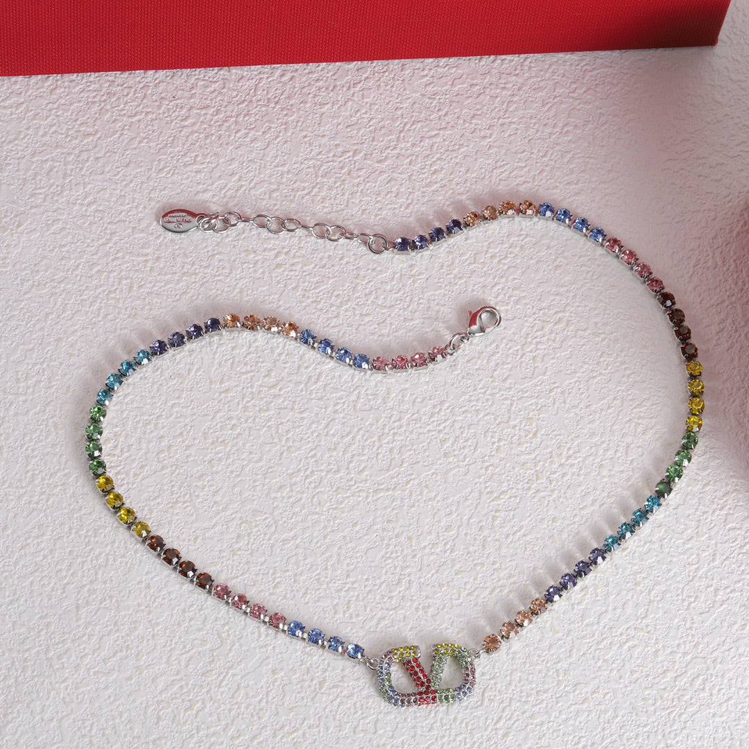 Valentino Multi-Color Crystal Necklace