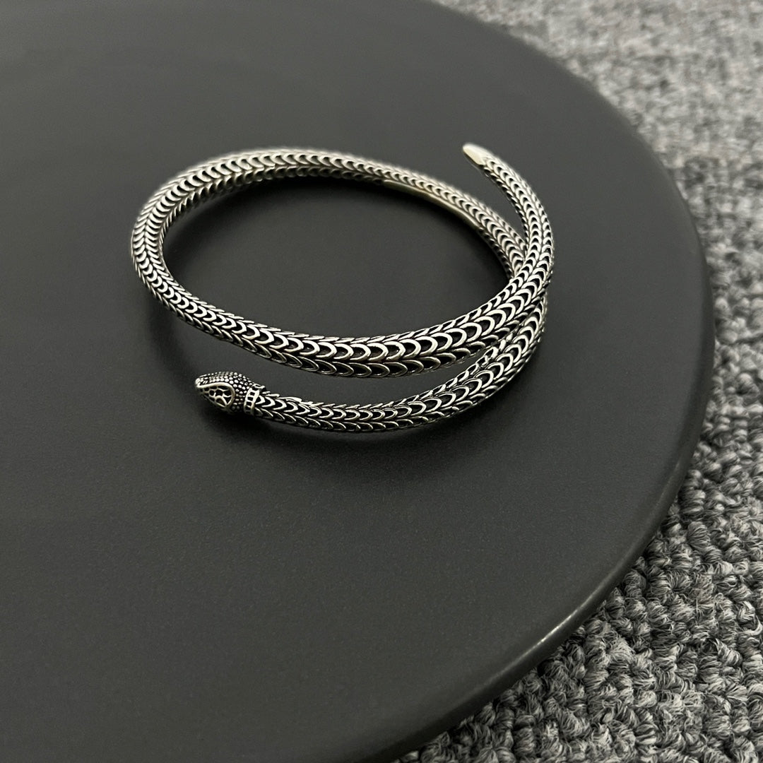 Gucci Double G Ggard Snake Bracelet