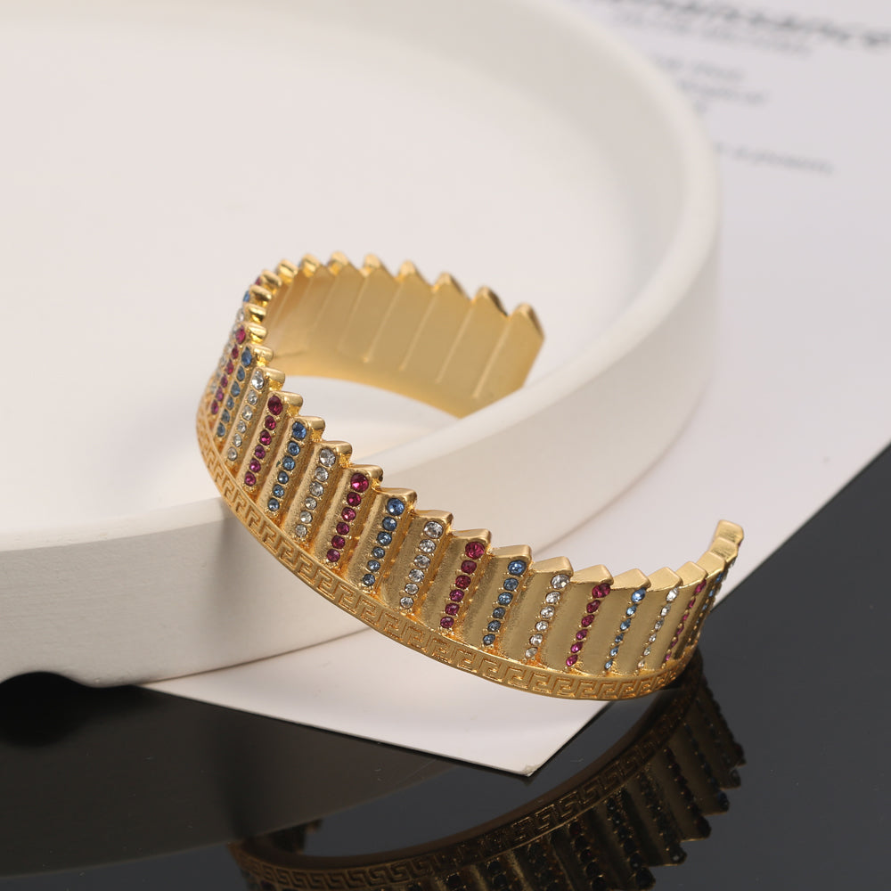 Celine Triomphe Ver Open Cuff Bracelet