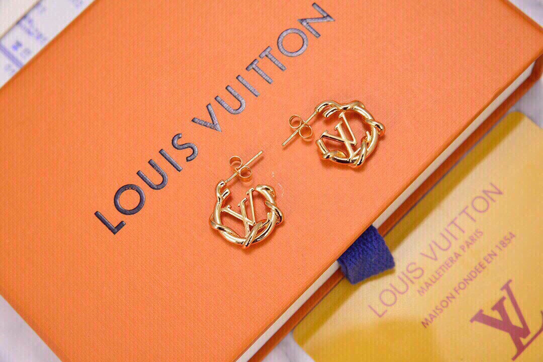 Louis Vuitton Garden Louise Hoop Earrings - 18K Yellow Gold