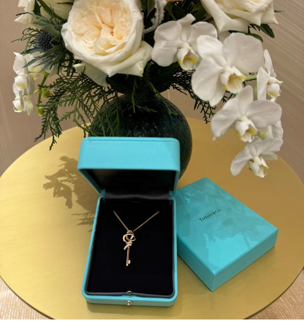 Tiffany Keys Woven Diamonds Medium Necklace