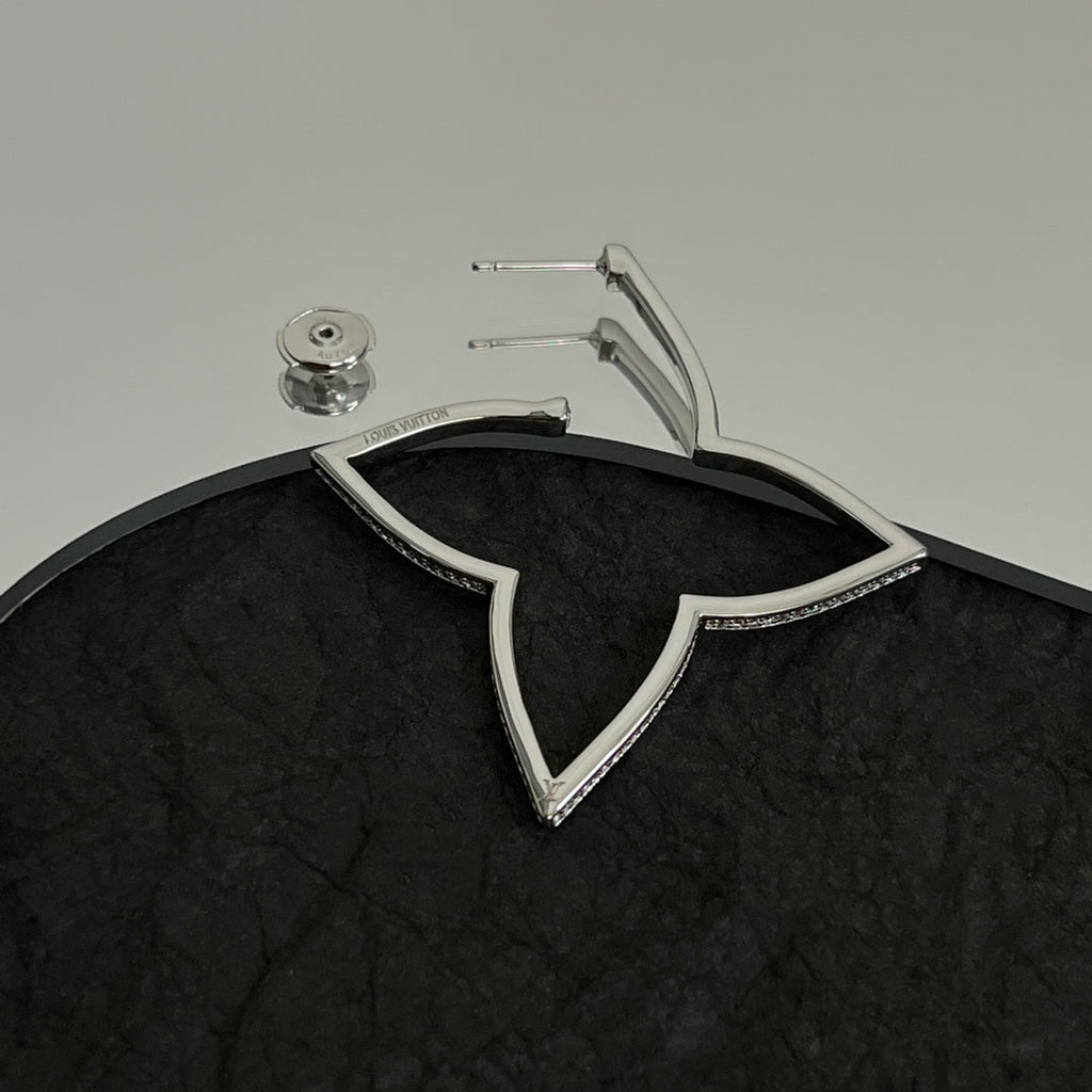 Louis Vuitton Debuts Blossom Earrings - 18K White Gold