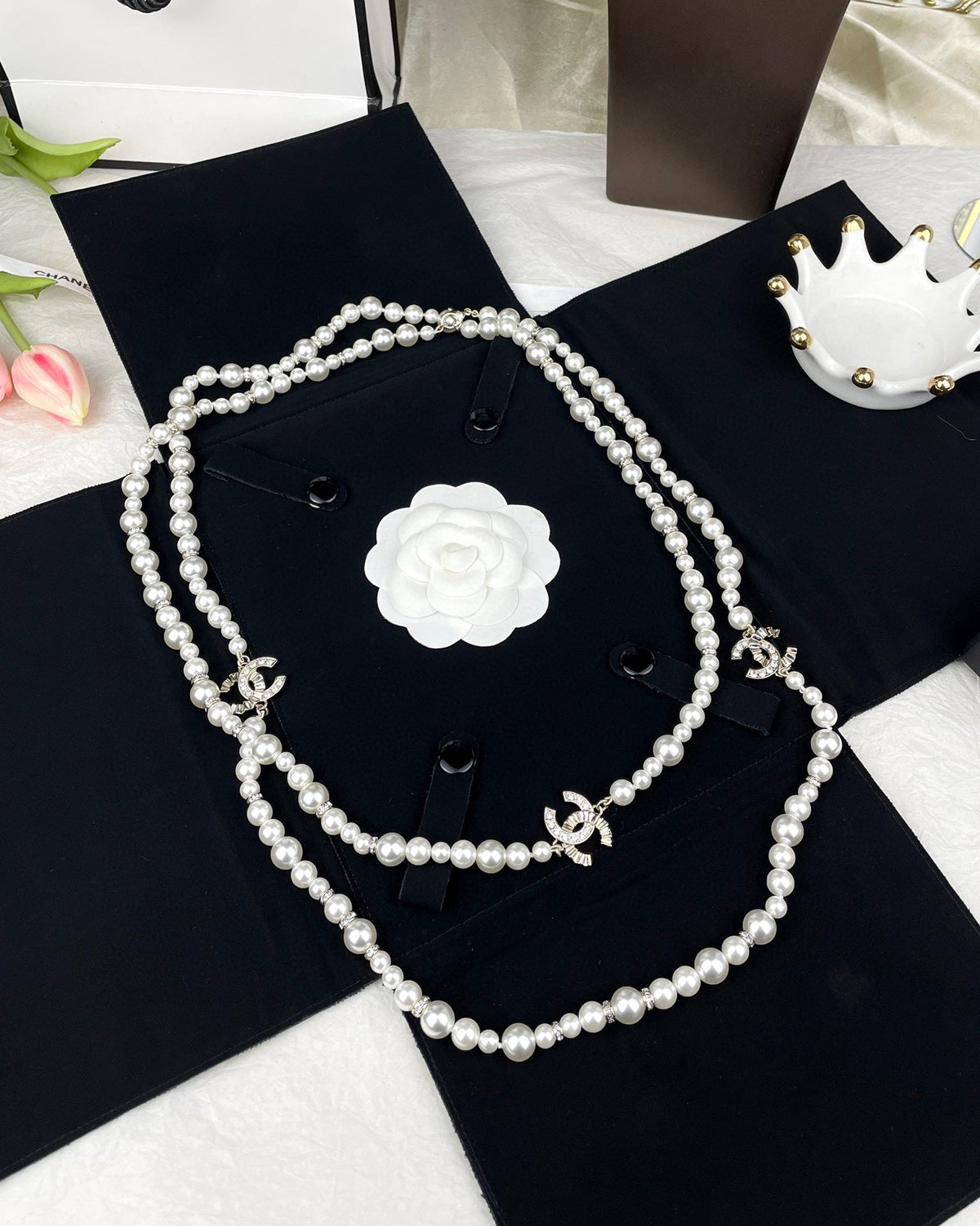 Chanel Pearls Long Necklace