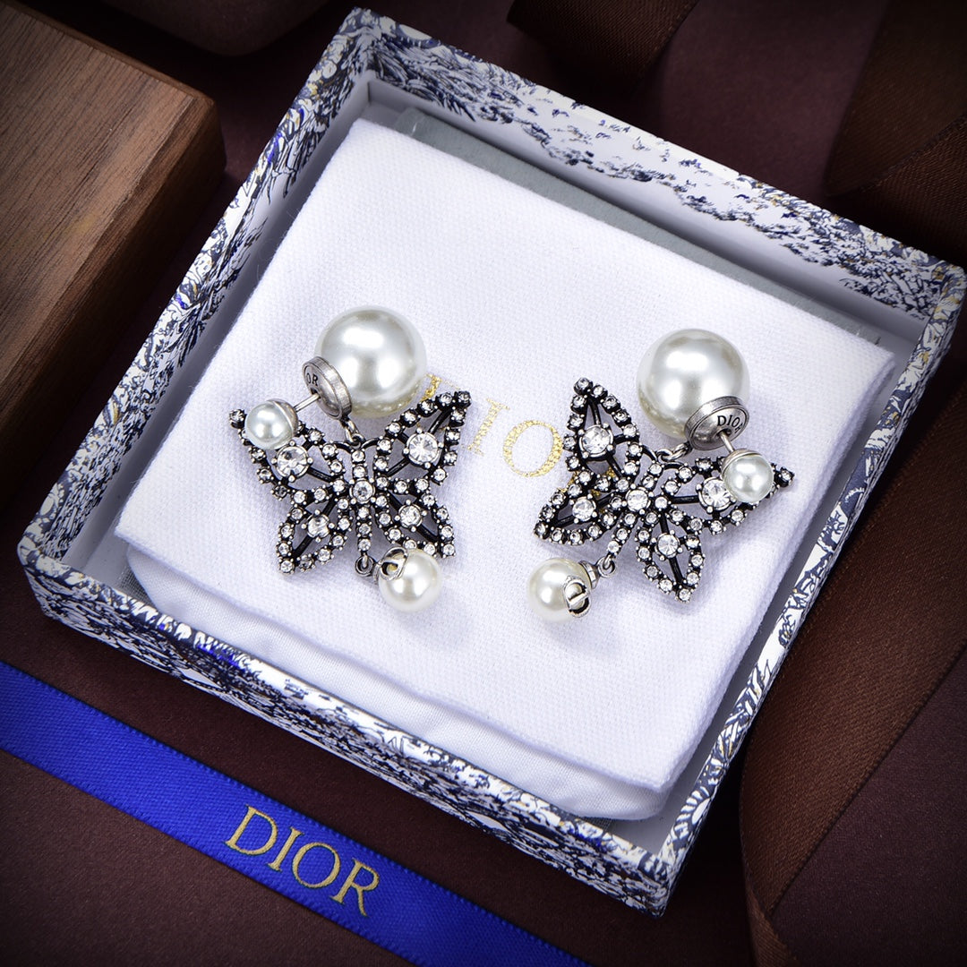 Dior Tribales Butterfly Earrings