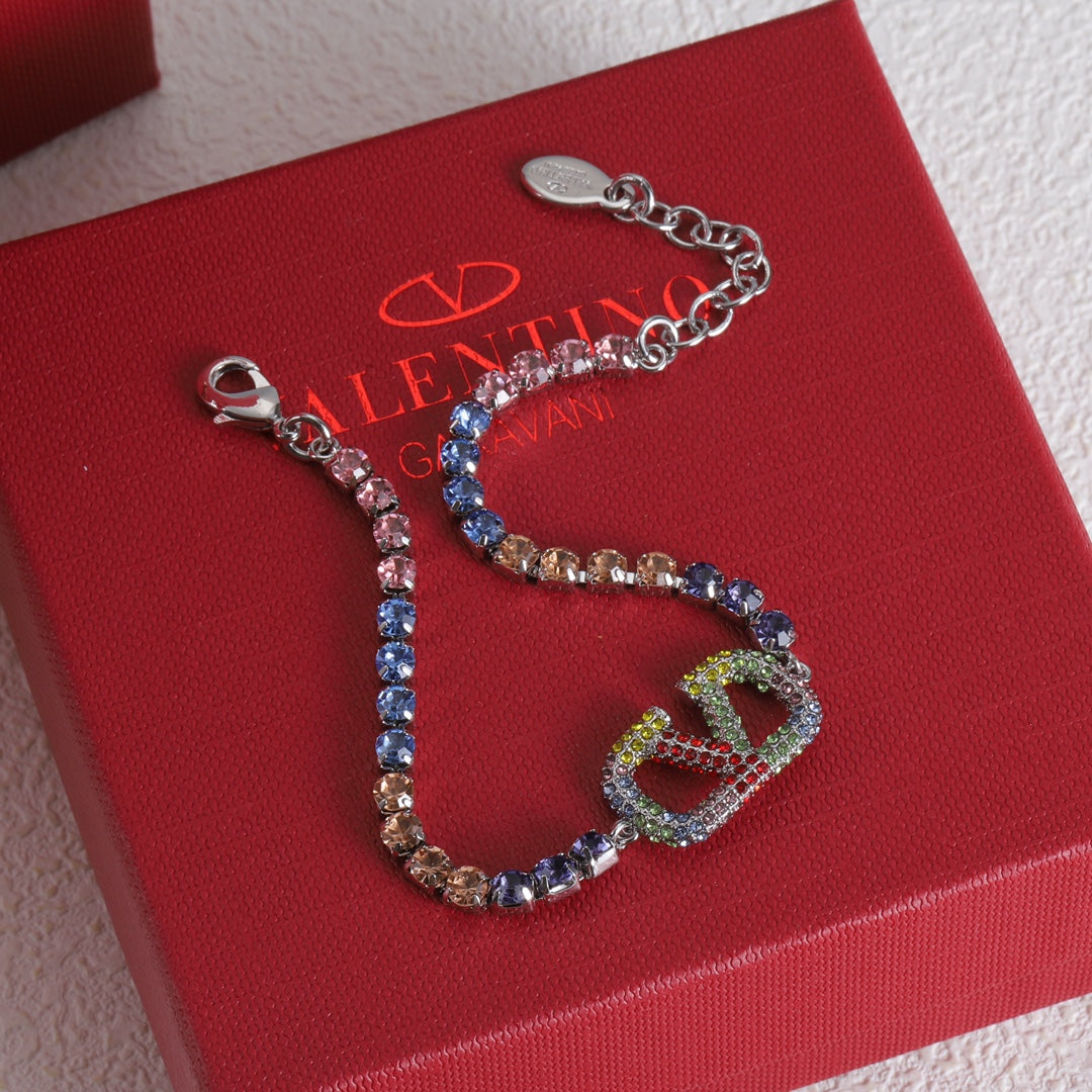 Valentino Multi-Color Crystal Bracelet