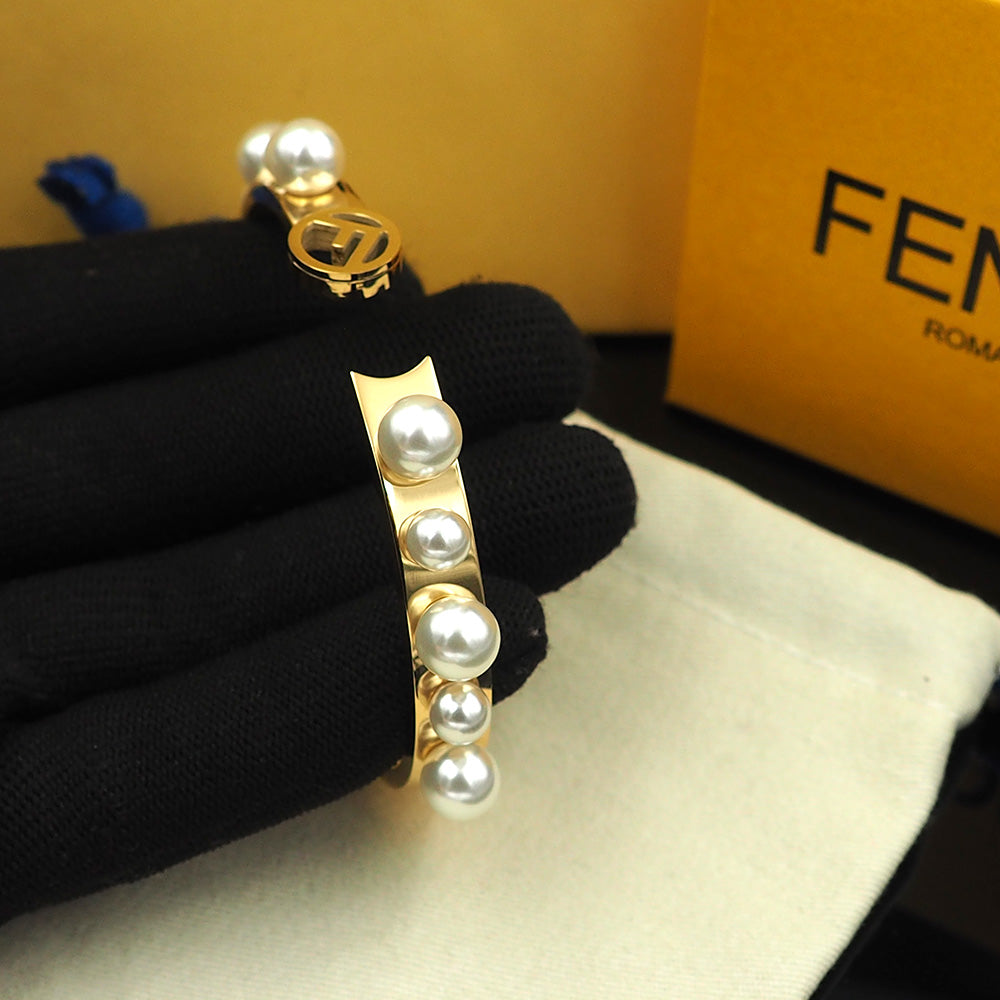 Fendi Pearl Bracelet - 18K Gold
