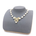 Dior Butterfly Pearl Chain Necklace
