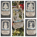 Wooden Christmas Cash Holder Ornament