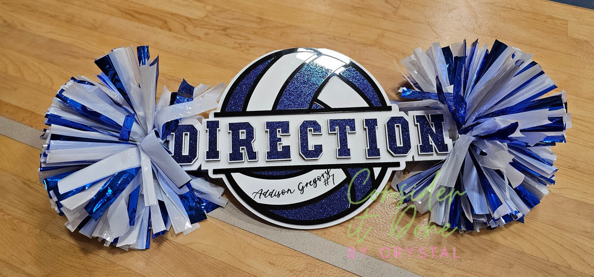 Personalized Acrylic Cheer Spirit Stick with Logo