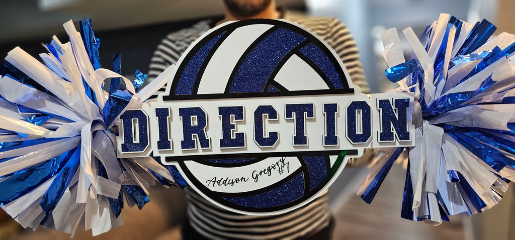 Personalized Acrylic Cheer Spirit Stick with Logo
