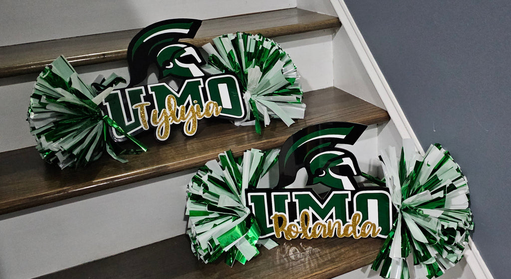 Personalized Acrylic Cheer Spirit Stick with Logo