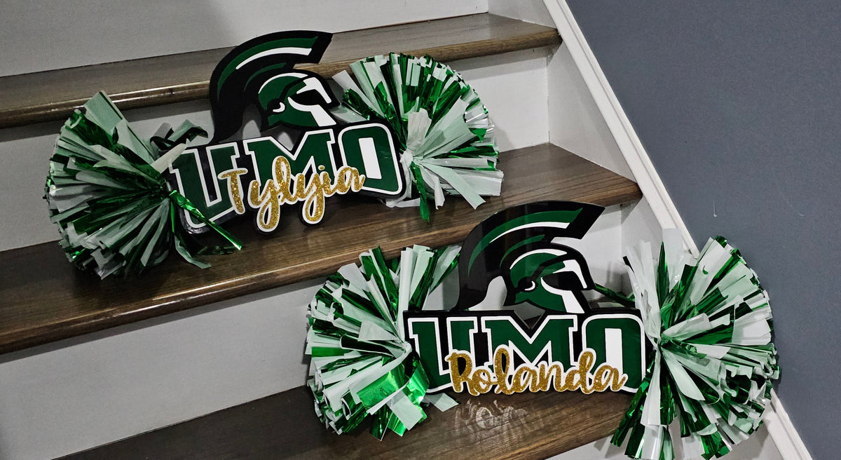 Personalized Acrylic Cheer Spirit Stick with Logo
