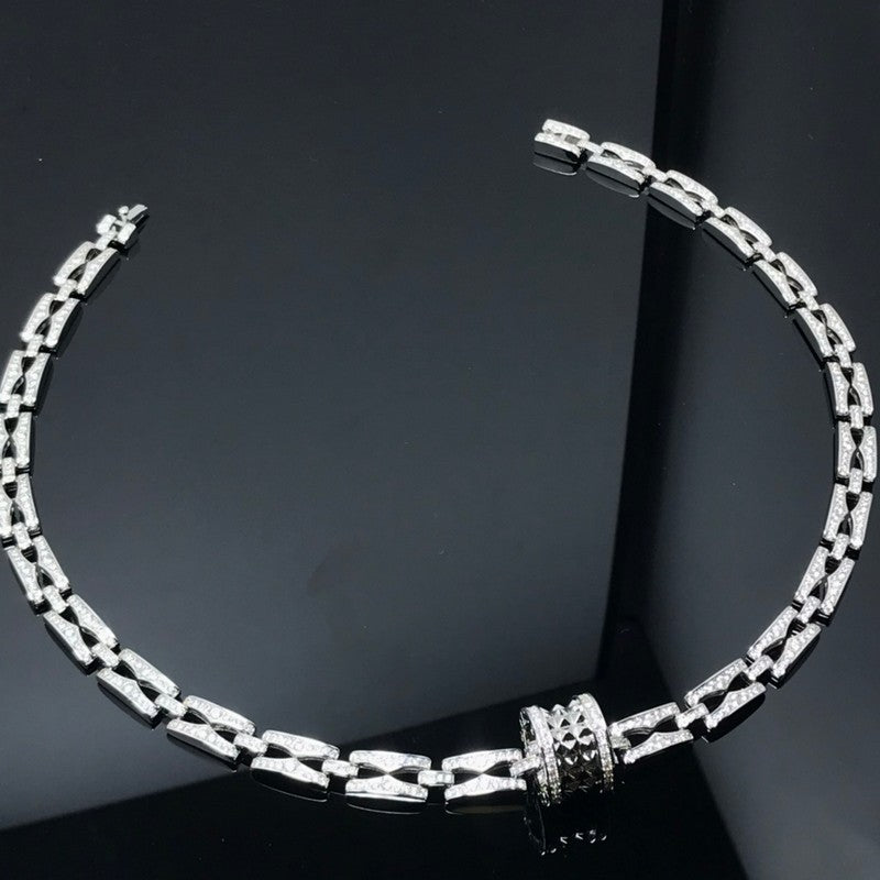 B.zero1 Diamonds Chain Link Necklace - 18K Gold